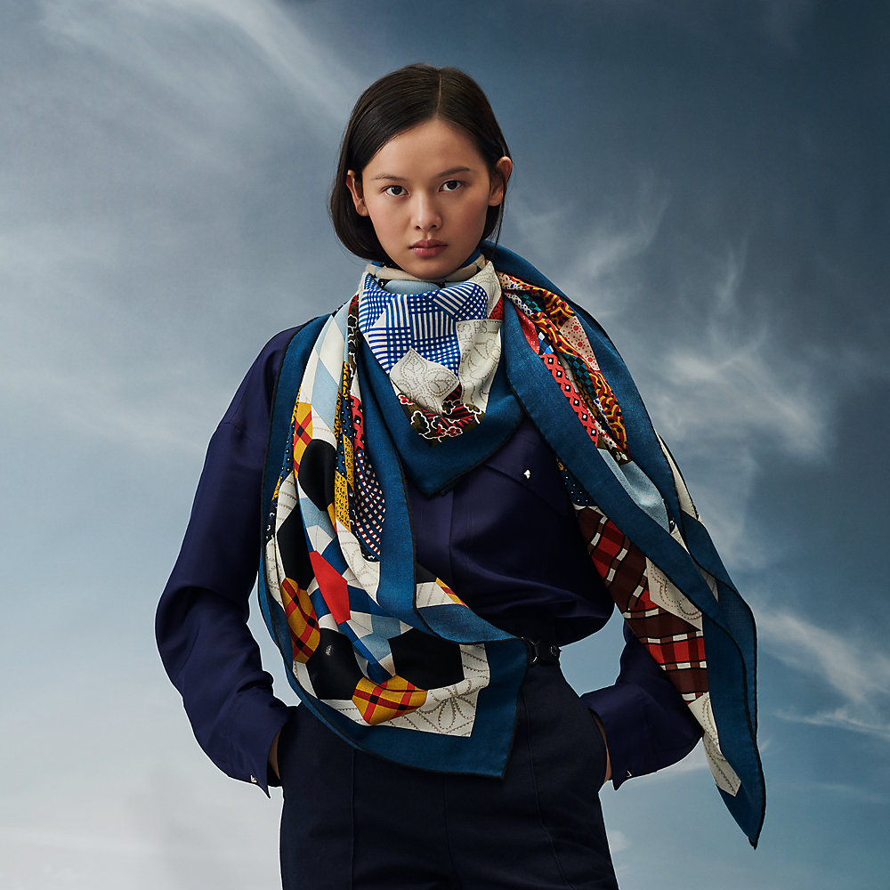 Châle 140 American Quilts | Hermès France
